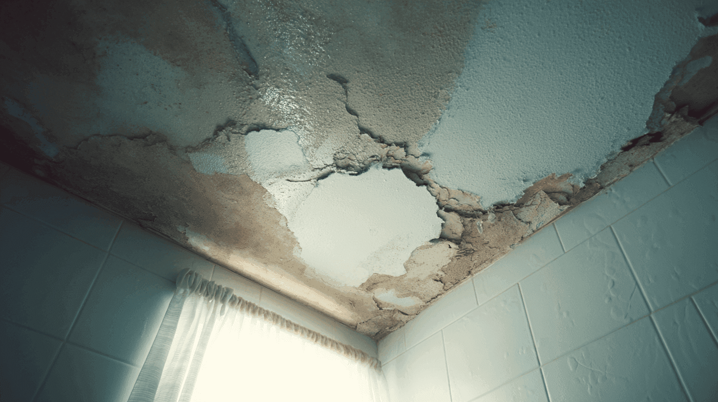 Ceiling water damage restoration project in Greater Lansing